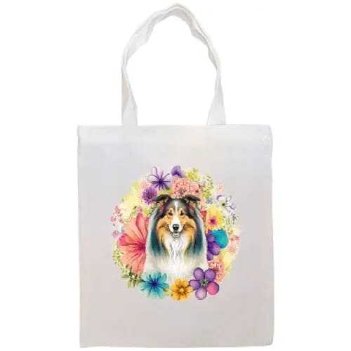 Collie Canvas Tote Bag - Collie