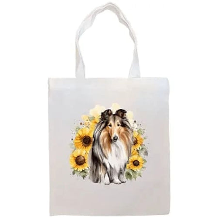 Collie Canvas Tote Bag - Collie