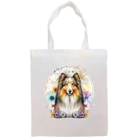 Collie Canvas Tote Bag - Collie