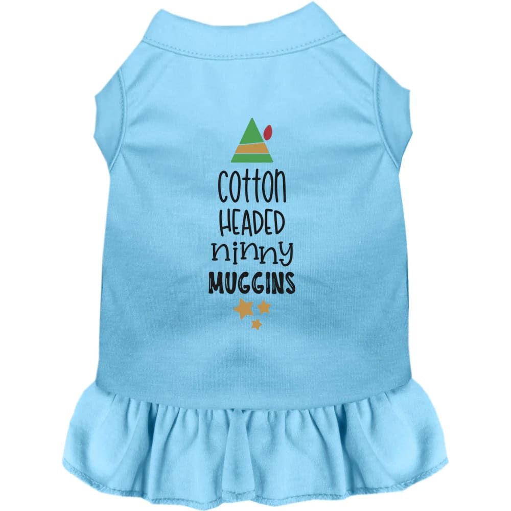 Cotton Headed Ninny Muggins Pet Dress - Screen Print Dog