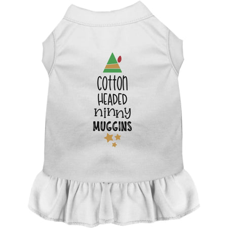 Cotton Headed Ninny Muggins Pet Dress - Screen Print Dog