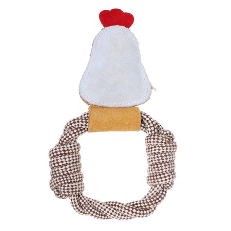 Country Tails Chicken Rope Ring Toy - Doog