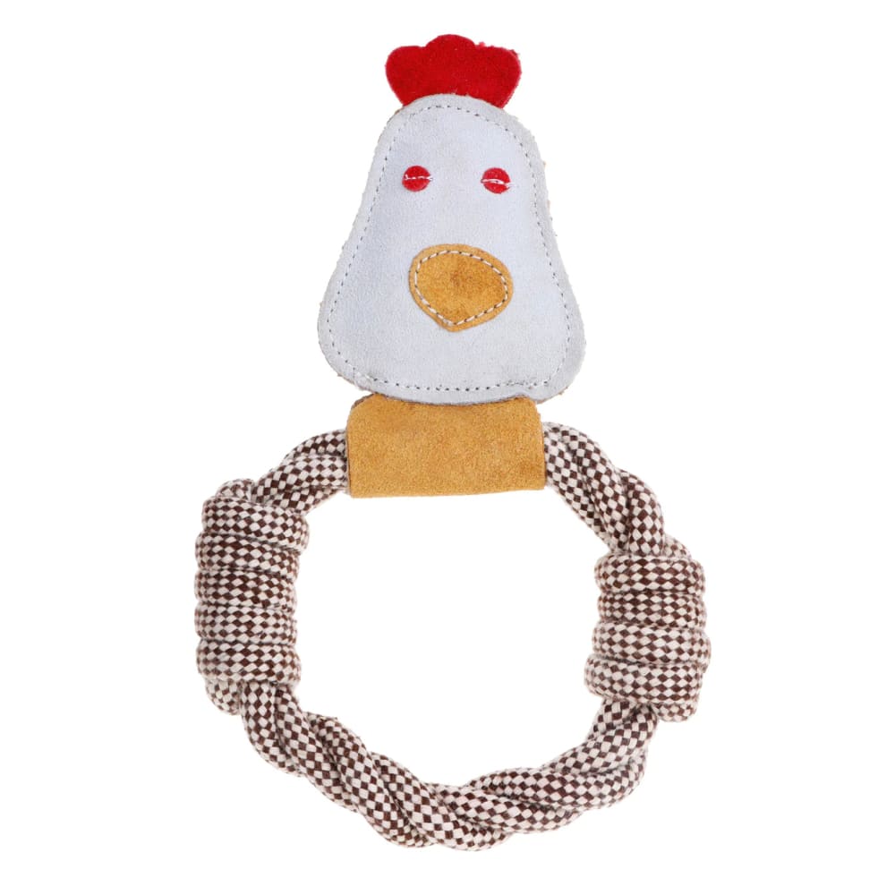 Country Tails Chicken Rope Ring Toy - Doog