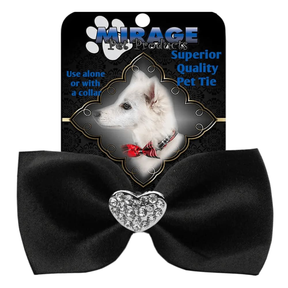 Crystal Heart Widget Pet Bowties - Bow Tie