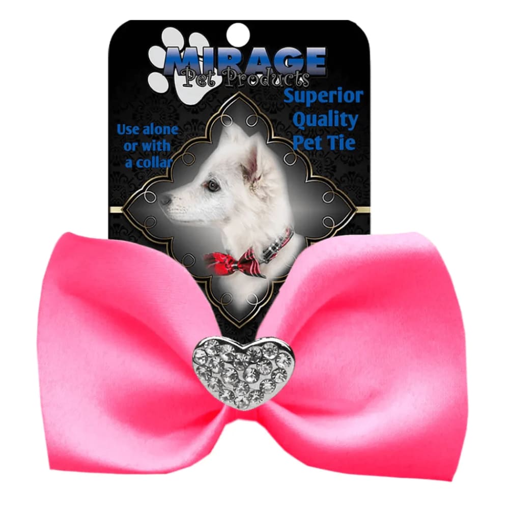 Crystal Heart Widget Pet Bowties - Bow Tie