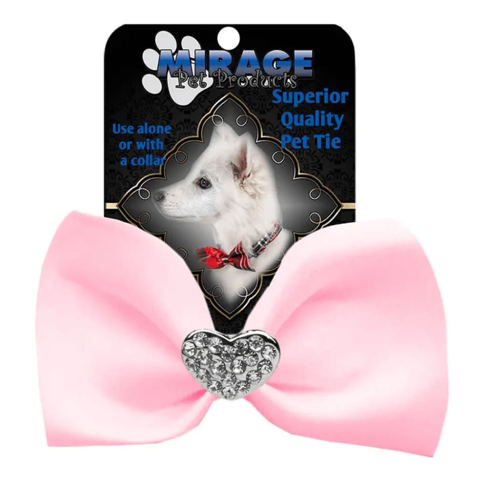 Crystal Heart Widget Pet Bowties - Bow Tie