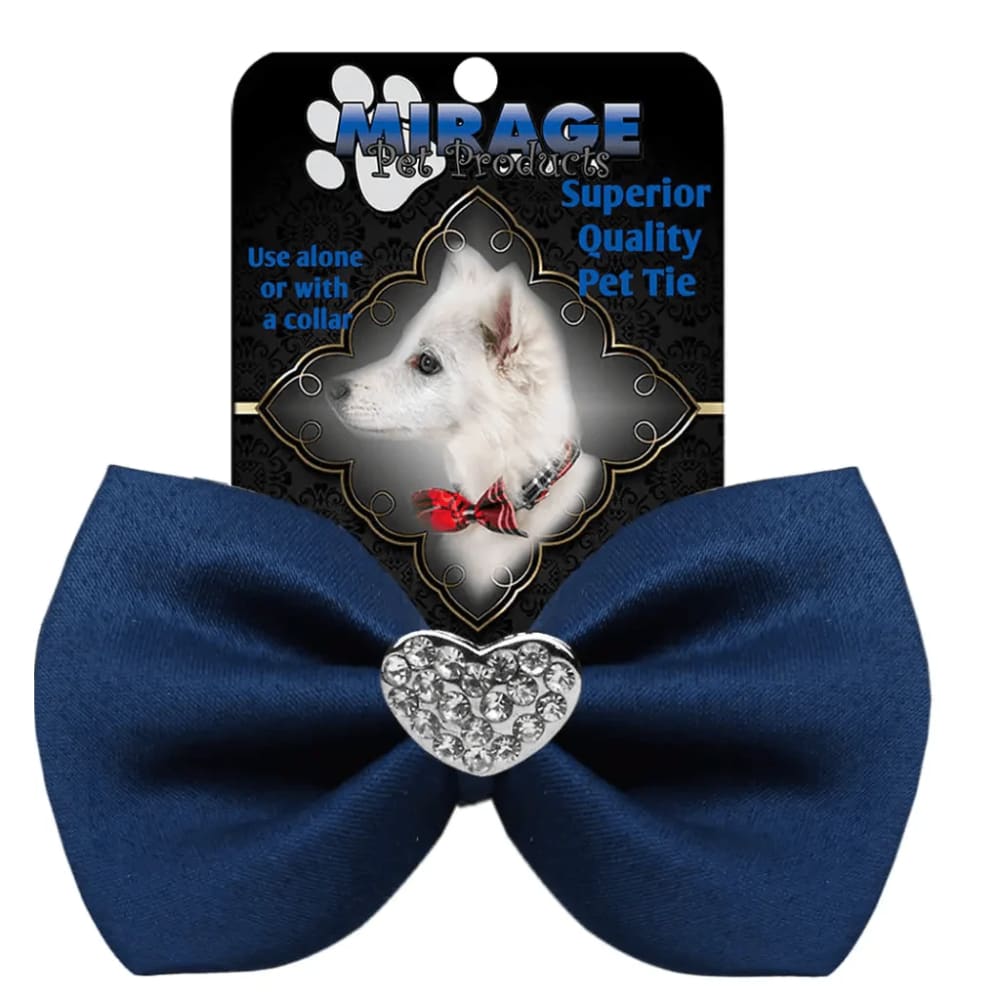 Crystal Heart Widget Pet Bowties - Bow Tie