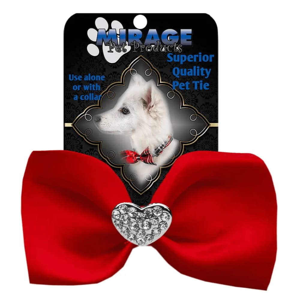 Crystal Heart Widget Pet Bowties - Bow Tie