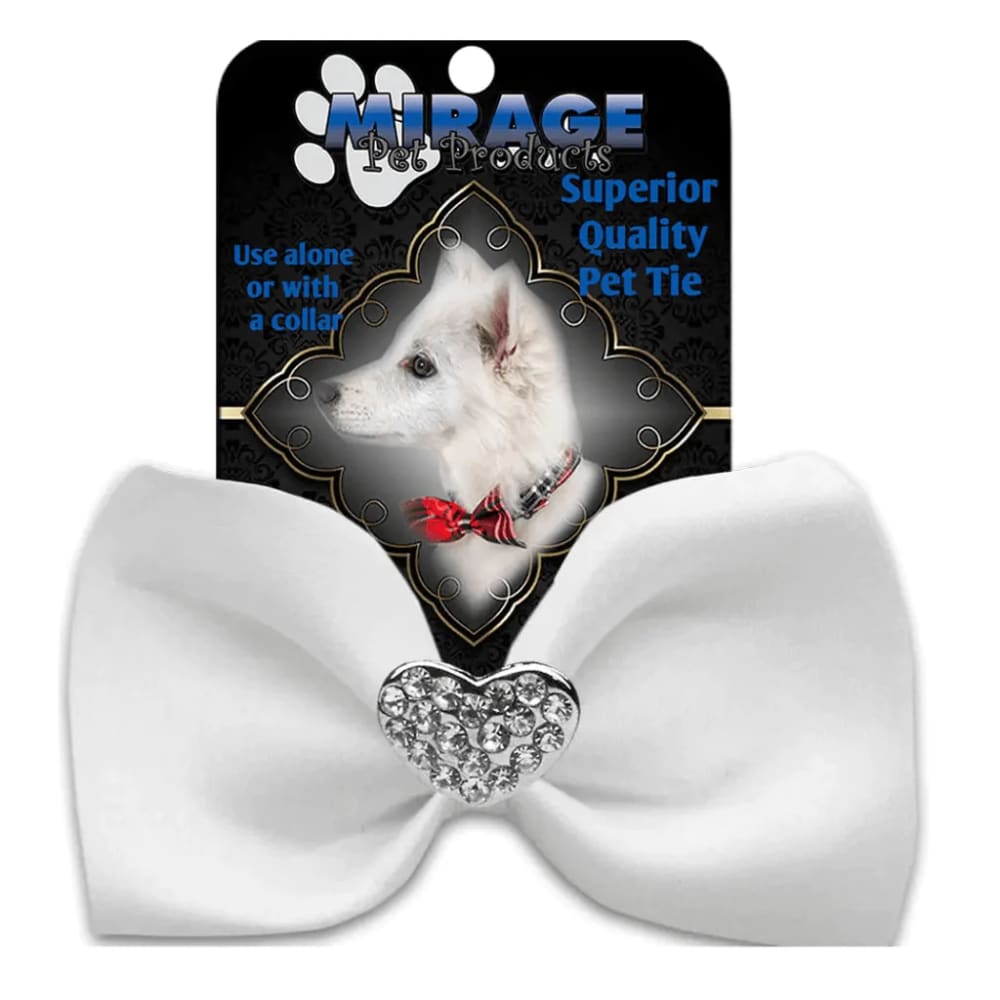 Crystal Heart Widget Pet Bowties - Bow Tie