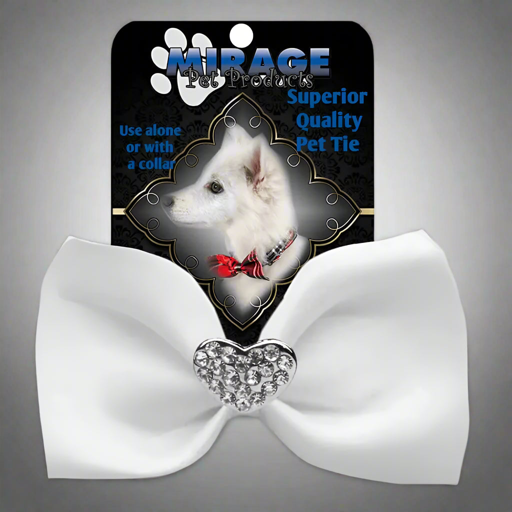 Crystal Heart Widget Pet Bowties - Bow Tie