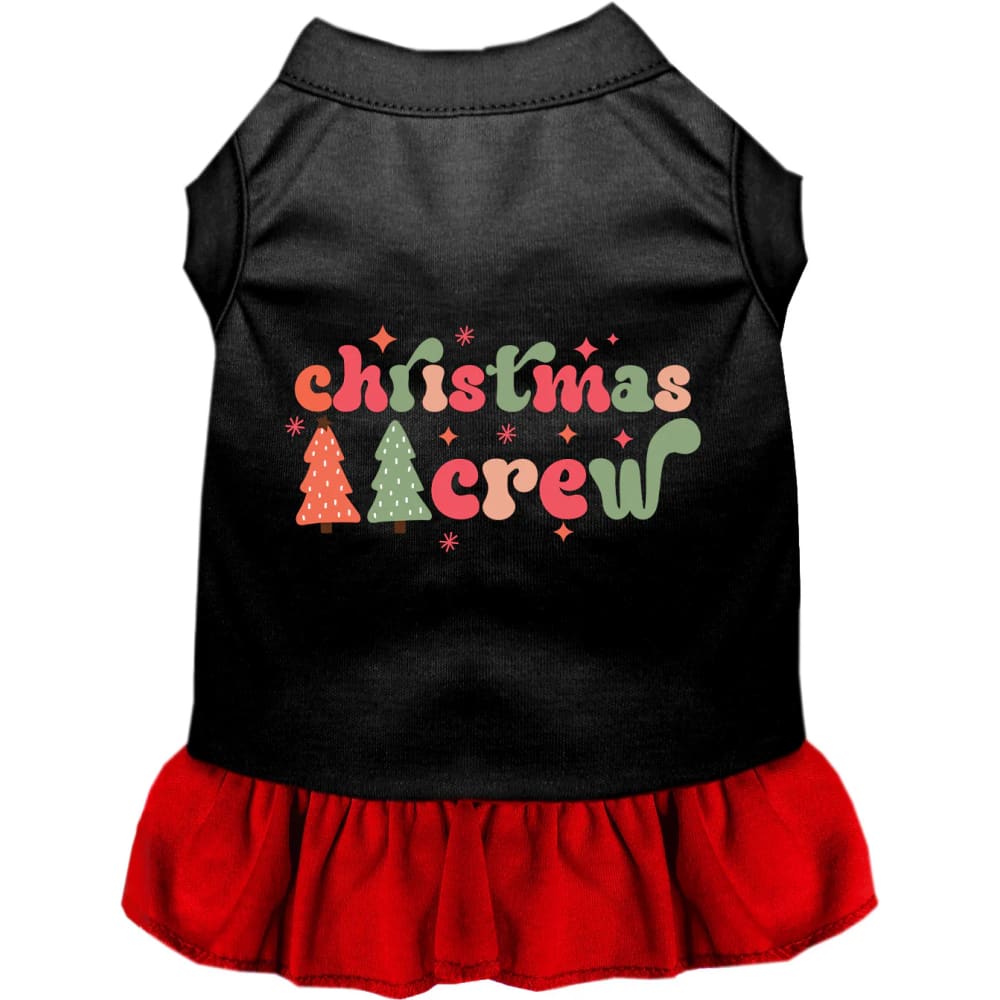 Cutesy Christmas Crew Pet Dress - Screen Print Dog Dresses