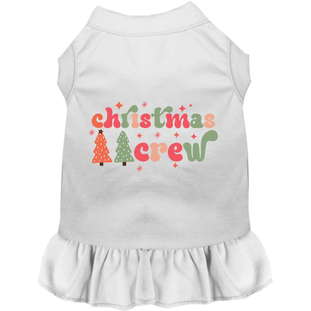 Cutesy Christmas Crew Pet Dress - Screen Print Dog Dresses