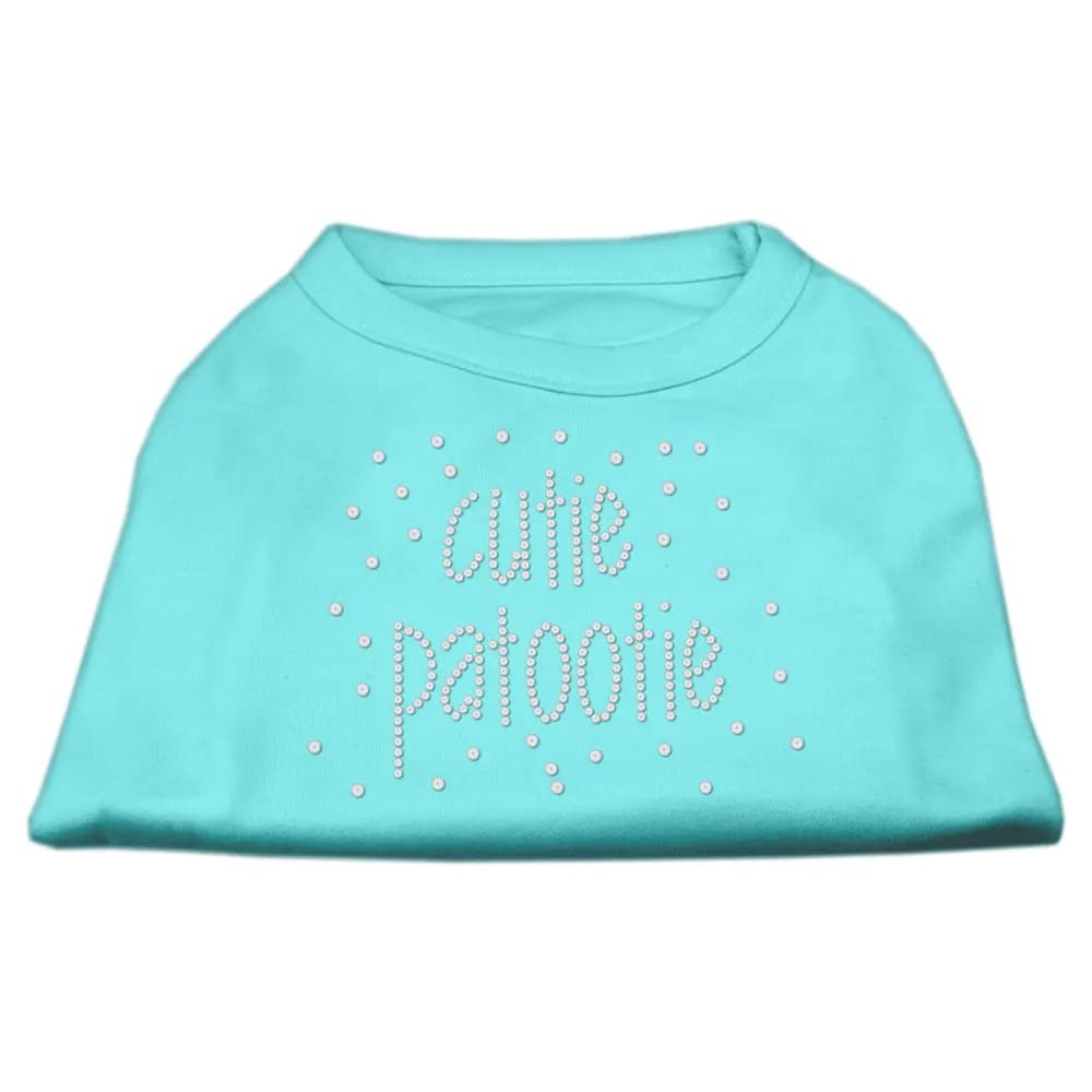 Cutie Patootie Rhinestone Dog Shirt - Rhinestone Pet Shirts