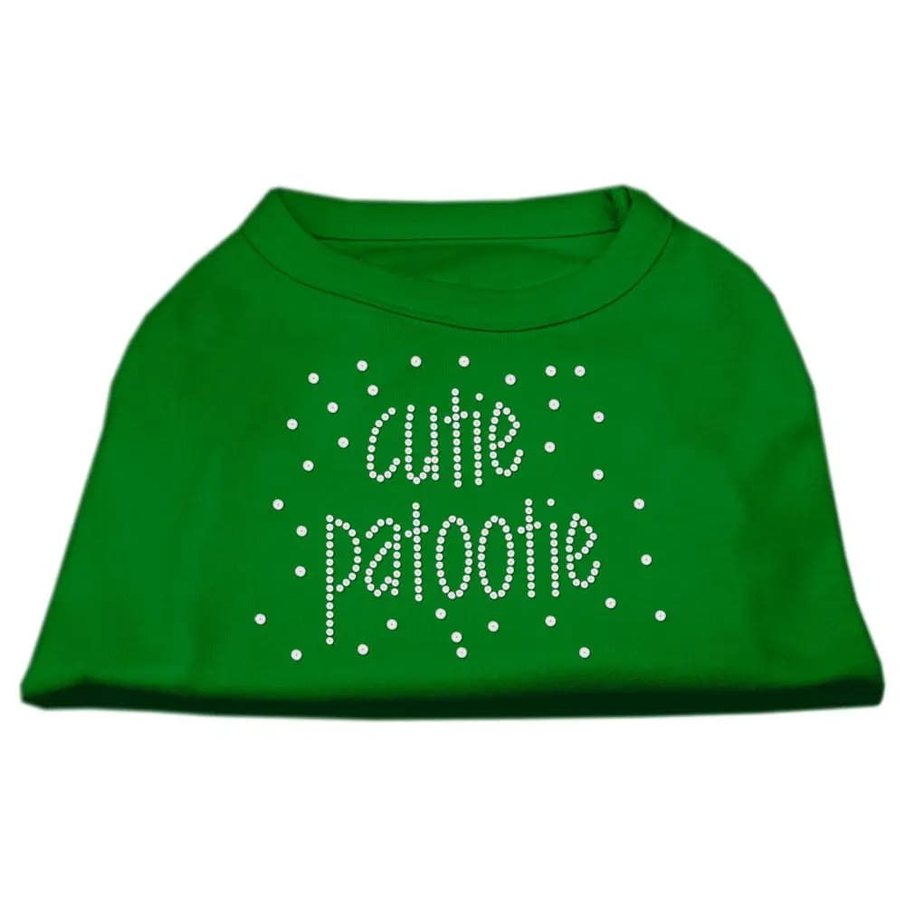 Cutie Patootie Rhinestone Dog Shirt - Rhinestone Pet Shirts