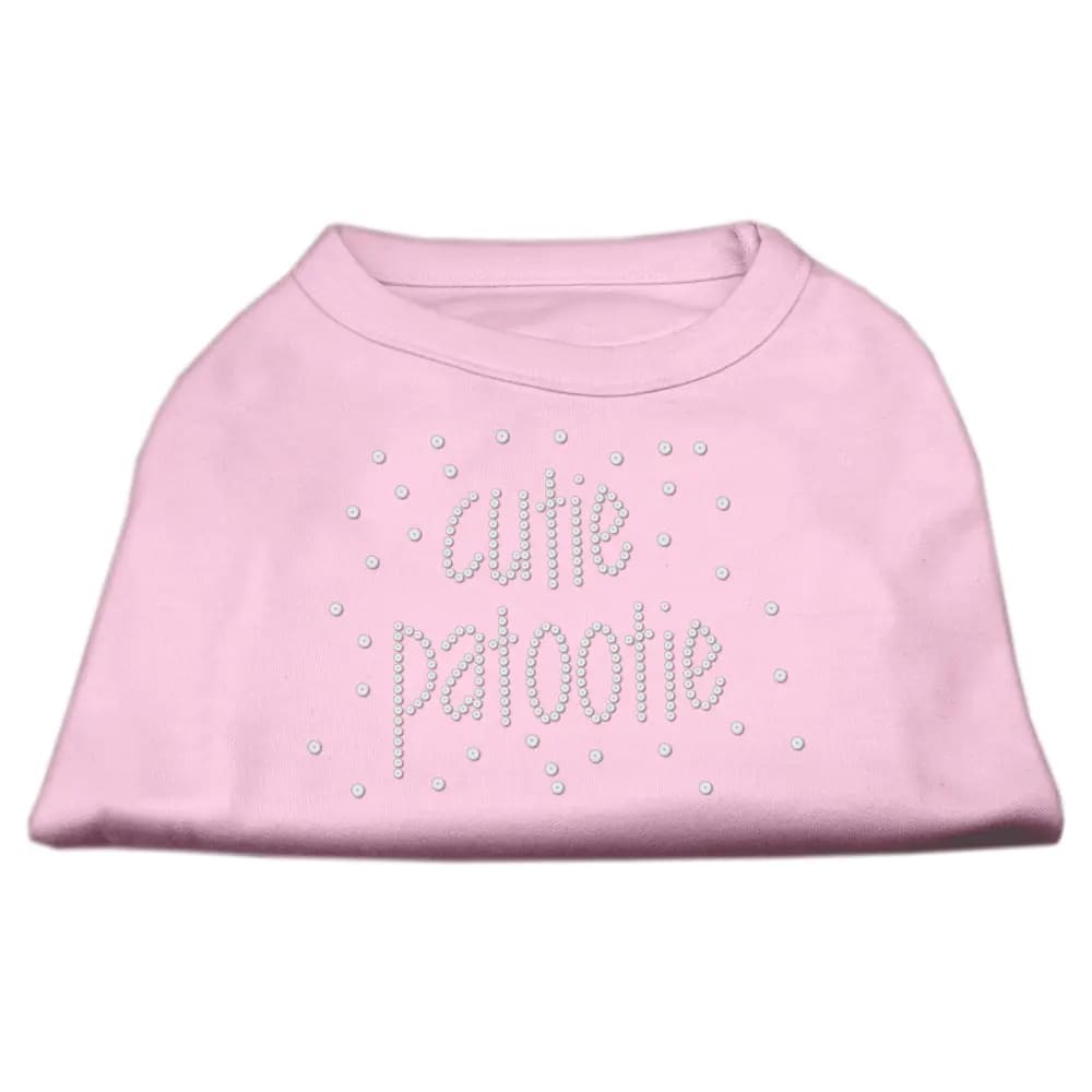 Cutie Patootie Rhinestone Dog Shirt - Rhinestone Pet Shirts