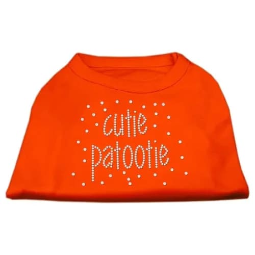 Cutie Patootie Rhinestone Dog Shirt - Rhinestone Pet Shirts