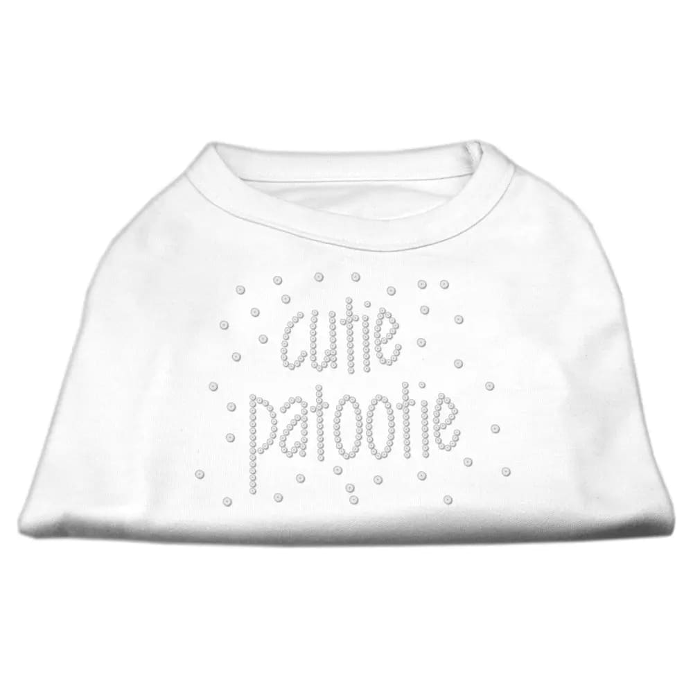 Cutie Patootie Rhinestone Dog Shirt - Rhinestone Pet Shirts