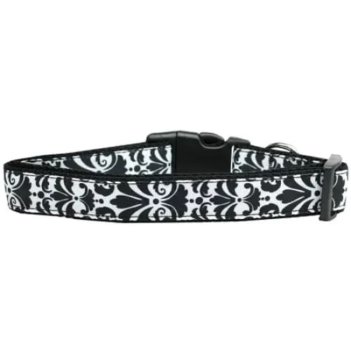 Damask Black Nylon Cat Collar - Cat Collars - Classic