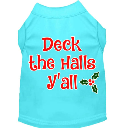 Deck the Halls Y’all Screen Print Pet Shirt - Screen