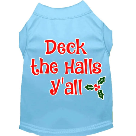 Deck the Halls Y’all Screen Print Pet Shirt - Screen