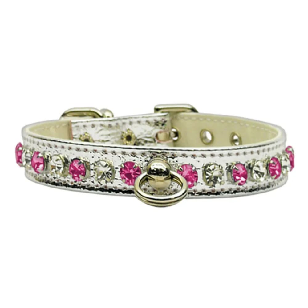 Deluxe Colored Crystal Jewelry Set Dog Collar - Dog Collars