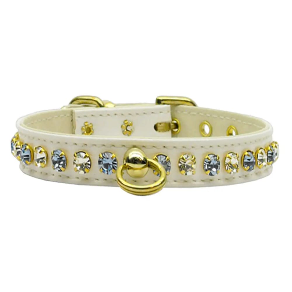 Deluxe Colored Crystal Jewelry Set Dog Collar - Dog Collars