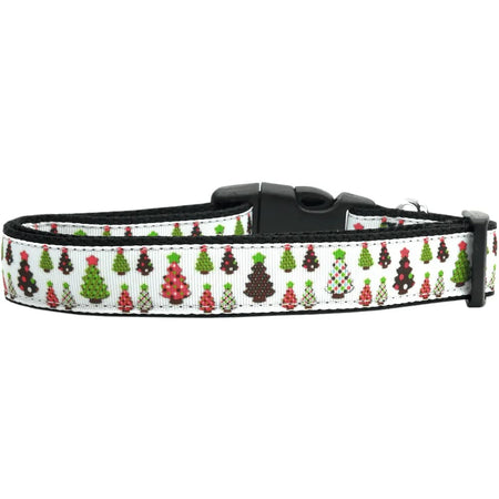 Designer Christmas Trees Nylon Dog Collars and Leashes