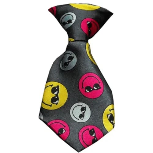 Dog Neck Tie Smileys - Neck Tie - Standard