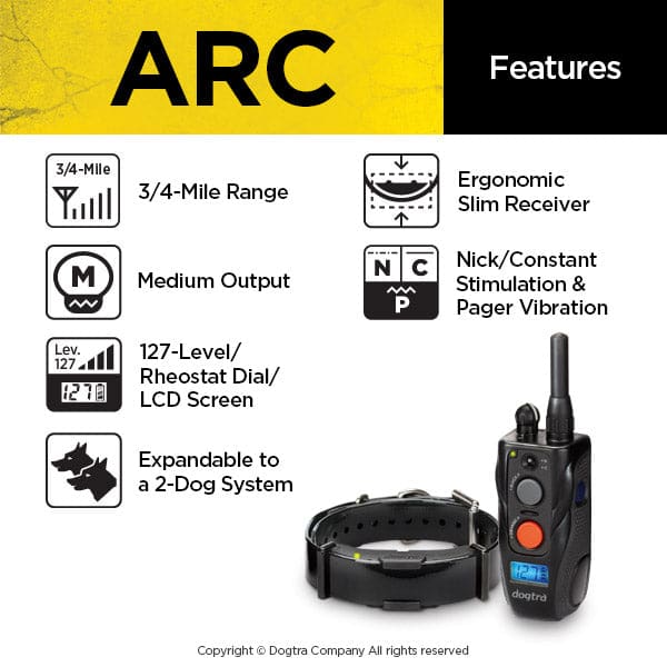 Dogtra ARC Remote Trainer - Dog Training Collars