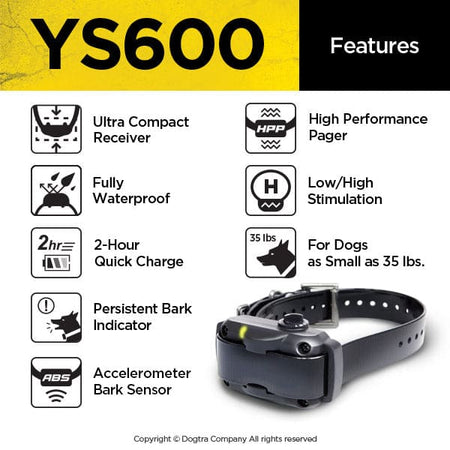 Dogtra YS600 Bark Control Collar - Bark Control