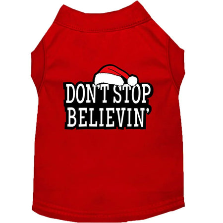 Don’t Stop Believin’ Screenprint Pet Shirts - Screen