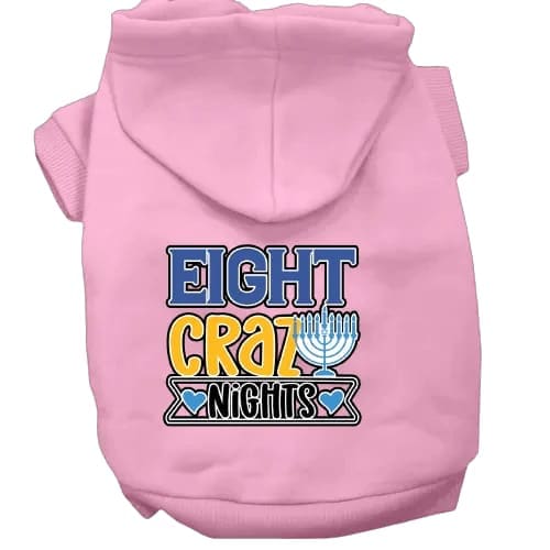 Eight Crazy Nights Hanukkah Pet Hoodie - Hanukkah Hoodie