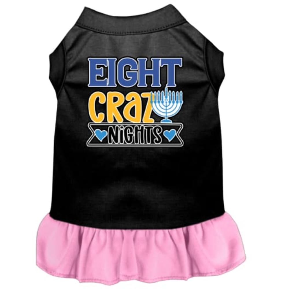 Eight Crazy Nights Screen Print Pet Dress - Hanukkah Dress