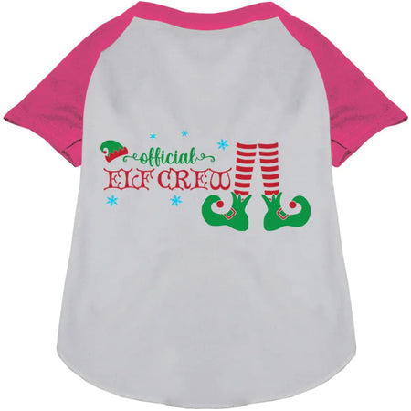 Elf Crew Pet Raglan Shirt - Screen Print Shirts