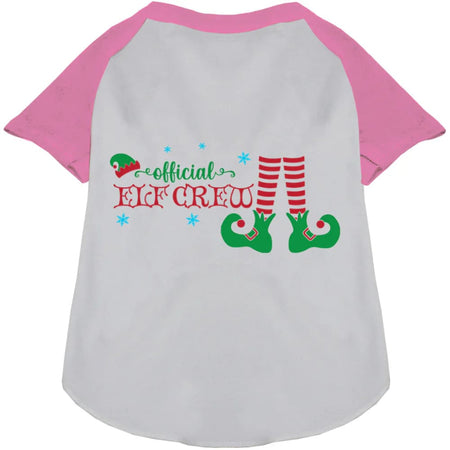 Elf Crew Pet Raglan Shirt - Screen Print Shirts