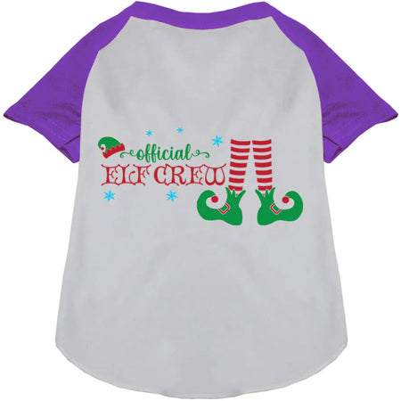 Elf Crew Pet Raglan Shirt - Screen Print Shirts