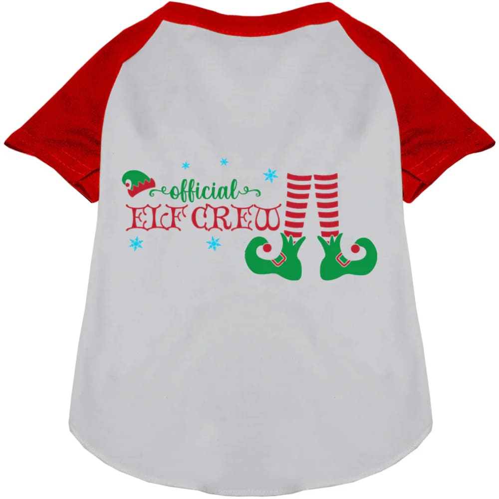 Elf Crew Pet Raglan Shirt - Screen Print Shirts