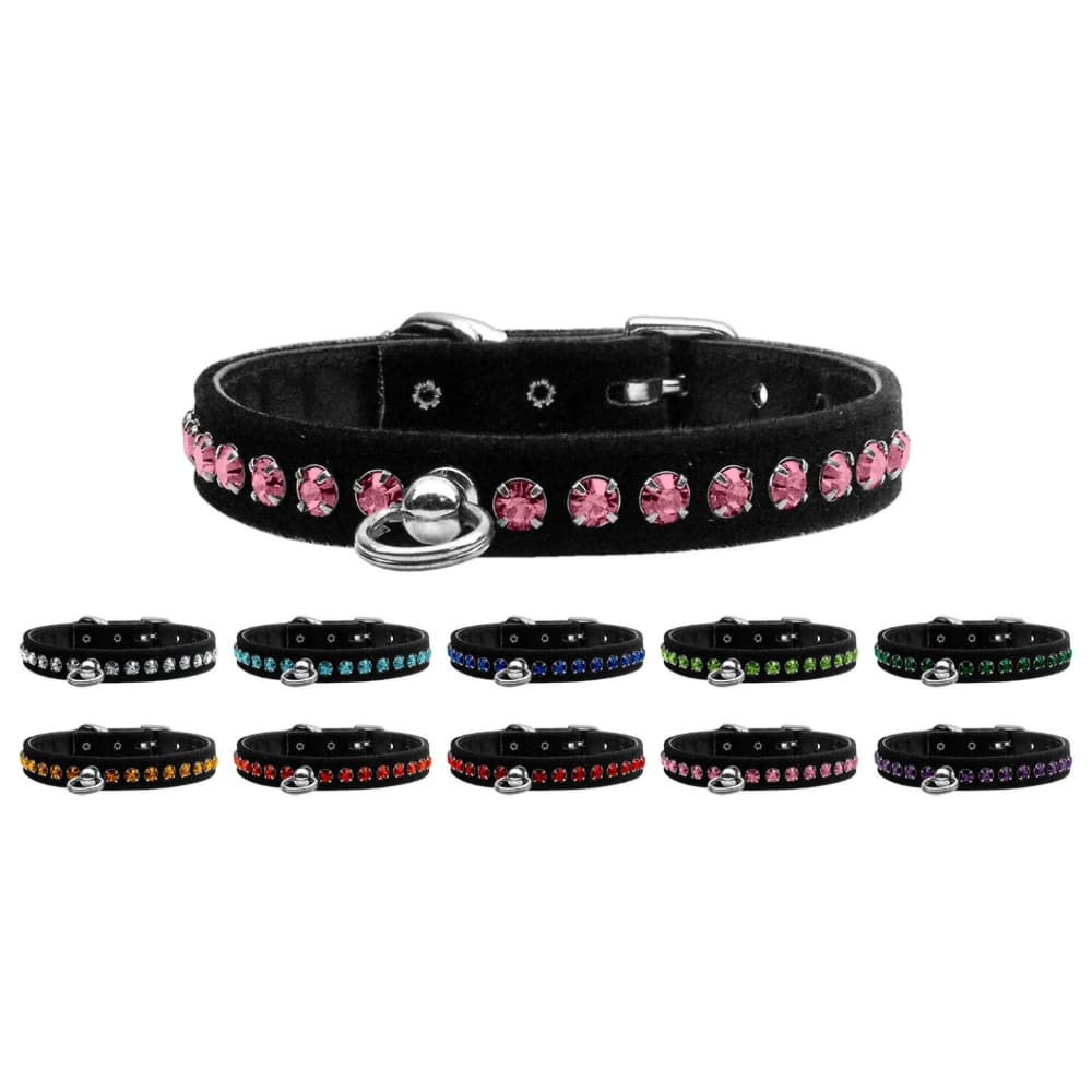 Elite Colored Crystal Jewelry Set Dog Collar - Dog Collars