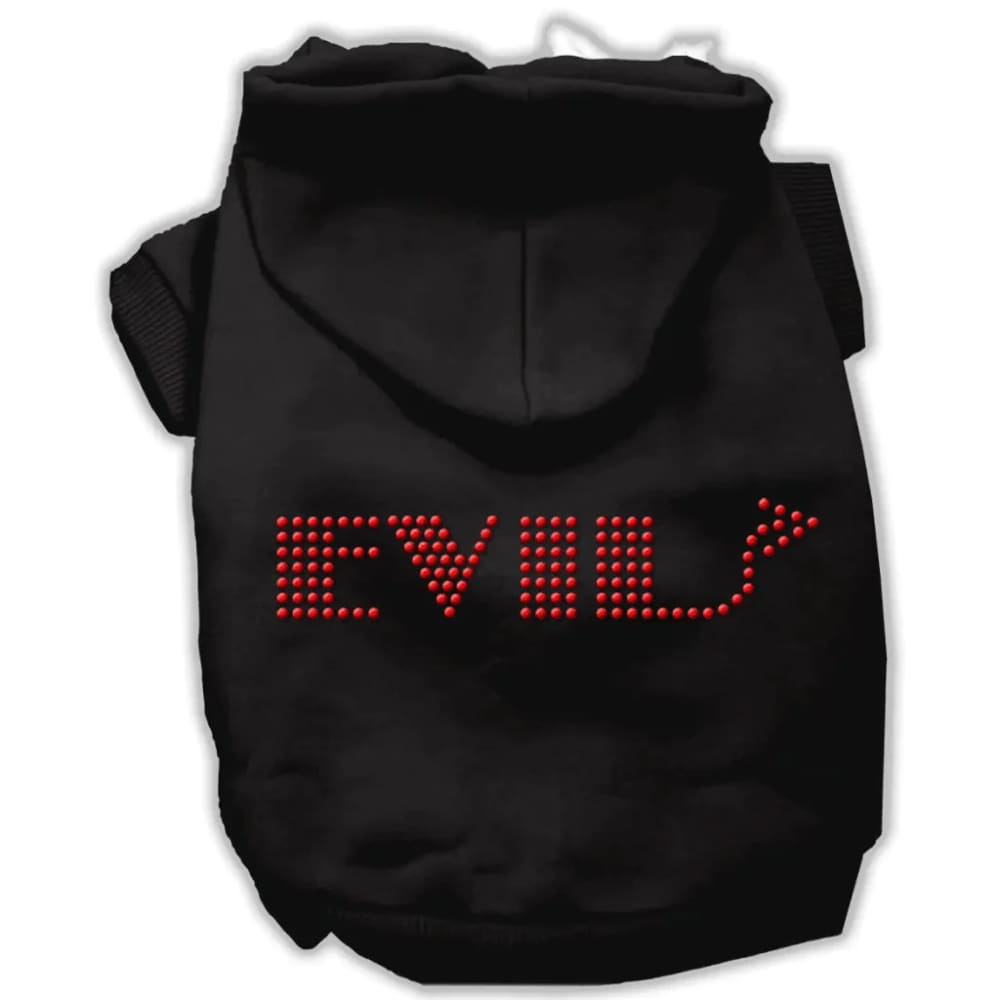 ’Evil’ Pet Hoodie - Rhinestone Hoodies