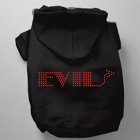 ’Evil’ Pet Hoodie - Rhinestone Hoodies