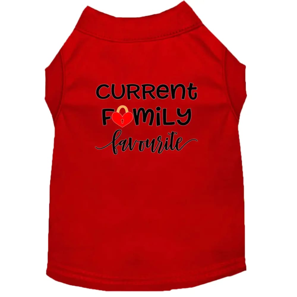 Family Favorite Screen Print Dog Shirt - Screen Print Shirts