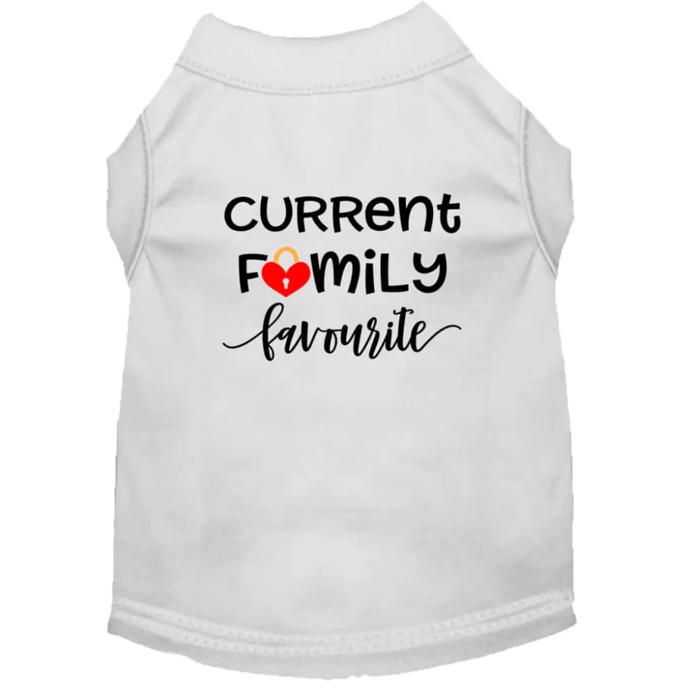 Family Favorite Screen Print Dog Shirt - Screen Print Shirts