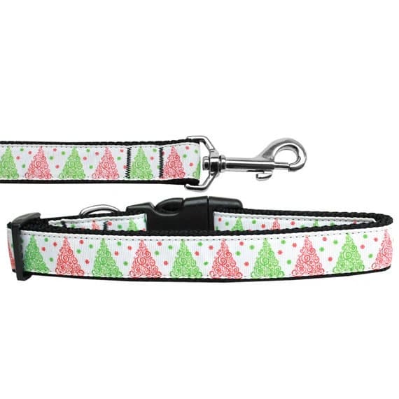 Fancy Schmancy Christmas Tree Nylon Dog Collars and Leashes