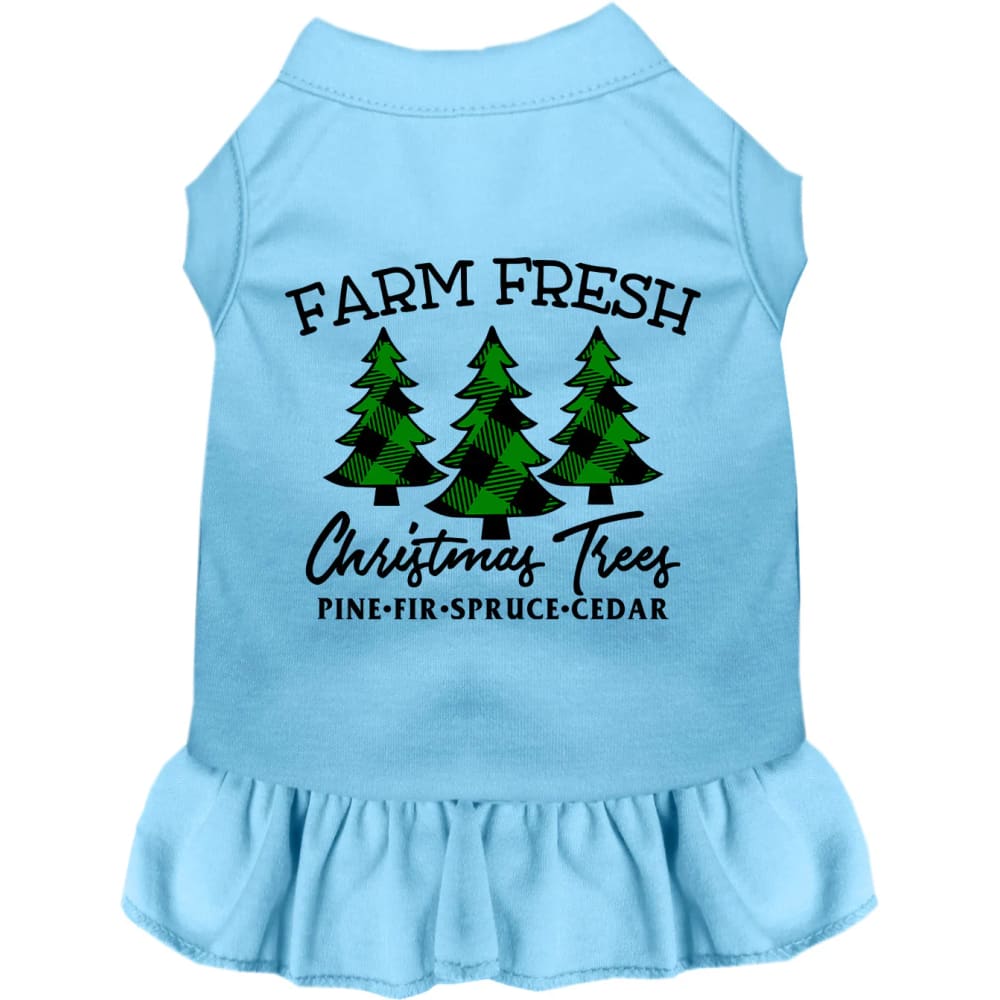 Farm Fresh Christmas Trees Pet Dress - Screen Print Dog