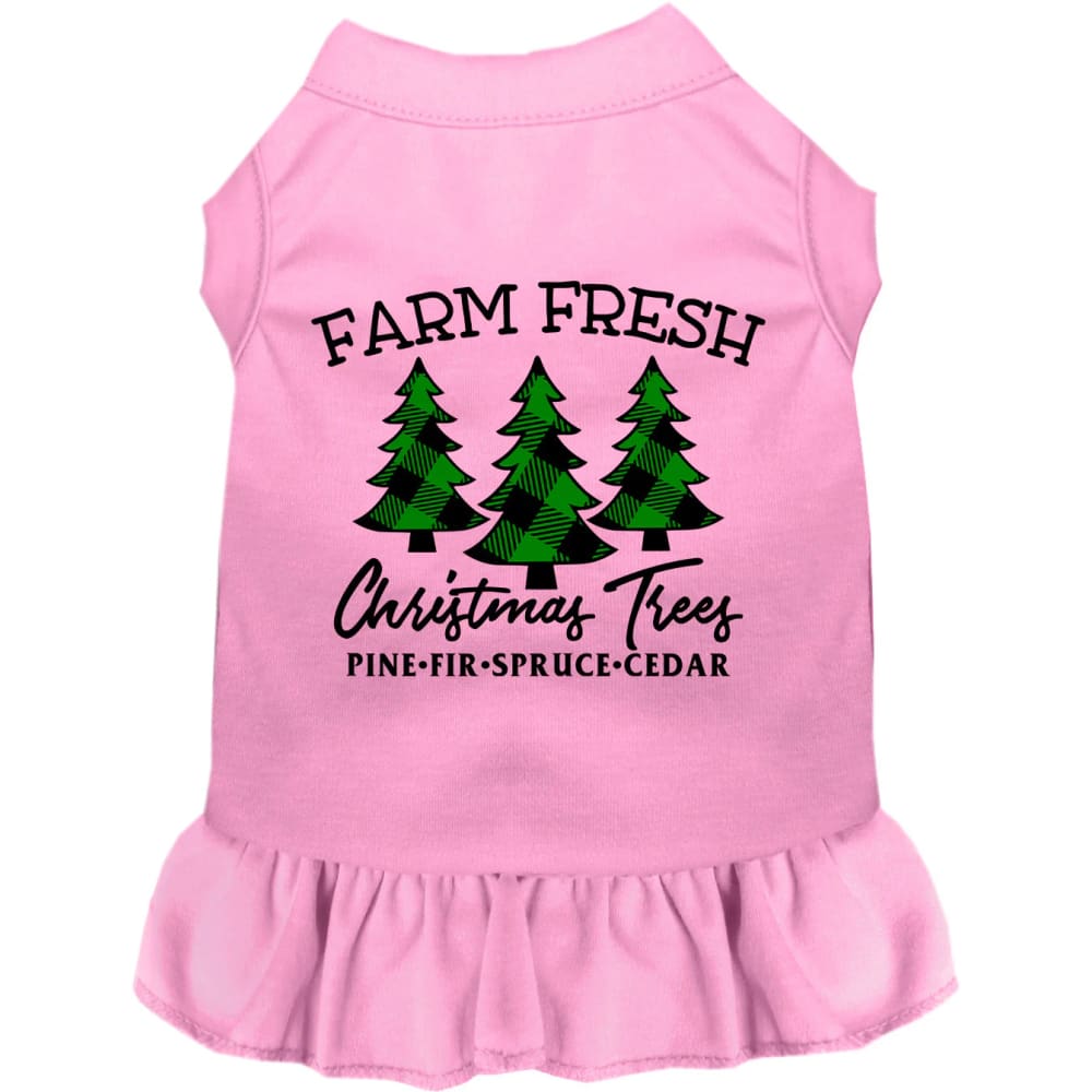 Farm Fresh Christmas Trees Pet Dress - Screen Print Dog