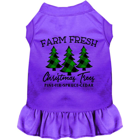 Farm Fresh Christmas Trees Pet Dress - Screen Print Dog