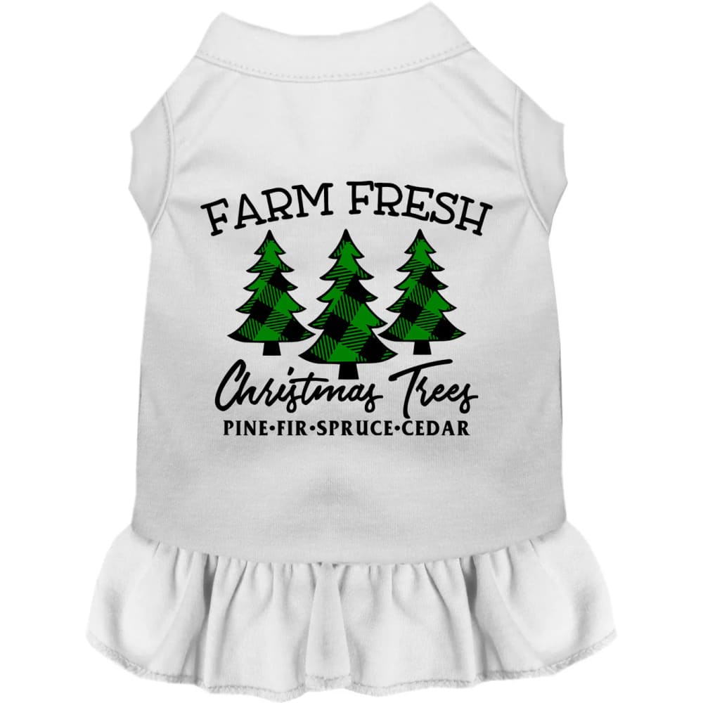 Farm Fresh Christmas Trees Pet Dress - Screen Print Dog