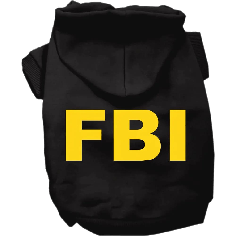 FBI Screen Print Dog Hoodie - Screen Print Hoodies