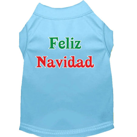 Feliz Navidad Screen Print Pet Shirts - Screen Print Shirts