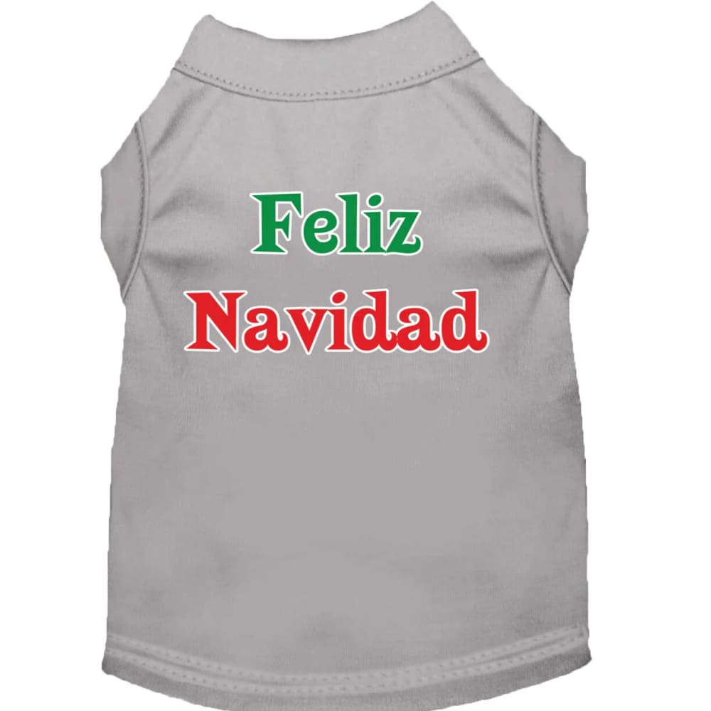 Feliz Navidad Screen Print Pet Shirts - Screen Print Shirts